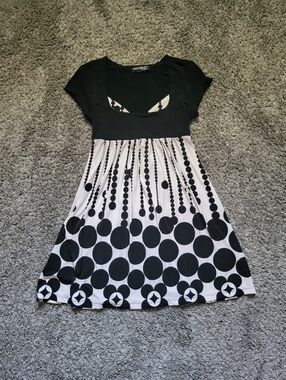 Roommates Black and White Scoop Neck Dress Size Small